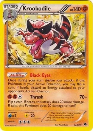 Krookodile - 62/98 (BW Emerging Powers) — Deck Exclusives