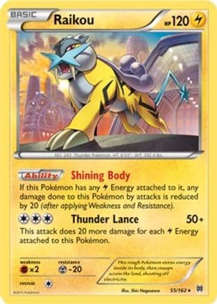 Raikou - 55/162 (Cosmos Holo) — Blister Exclusives Pokémon TCG card by Shizu Nagashima