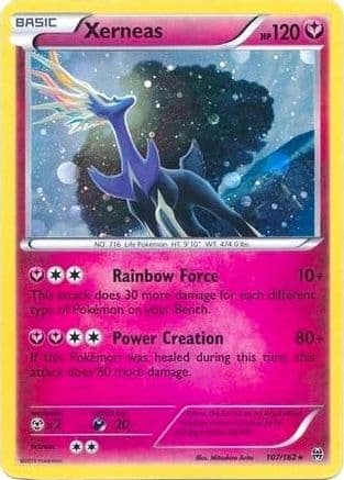 Xerneas - 107/162 (Cosmos Holo) — Blister Exclusives Pokémon TCG card by Mitsuhiro Arita