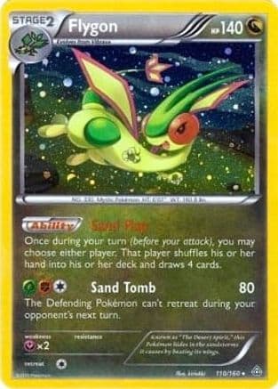 Flygon - 110/160 (Cosmos Holo) — Blister Exclusives Pokémon TCG card by Kanako Eo