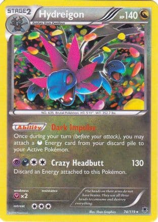 Hydreigon - 074/119 (Cosmos Holo) — Blister Exclusives Pokémon TCG card by Shin Graphics