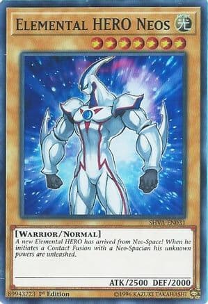 Elemental HERO Neos — Shadows in Valhalla Yu-Gi-Oh! card by KAZUKI TAKAHASHI