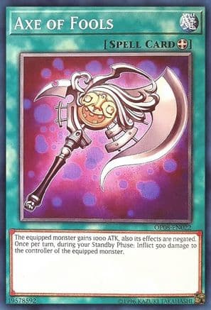 Axe of Fools — OTS Tournament Pack 8 Yu-Gi-Oh! card by KAZUKI TAKAHASHI