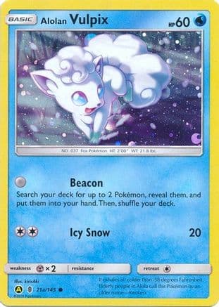 Alolan Vulpix - 21a/145 — Alternate Art Promos Pokémon TCG card by kirisAki