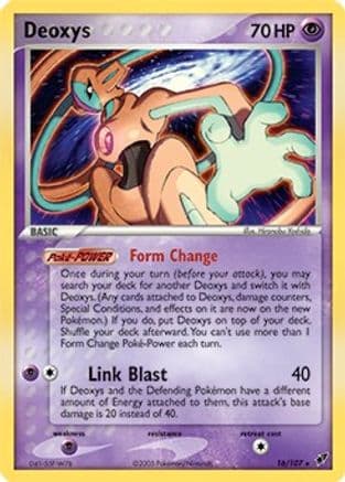 Deoxys - 16/107 (EX Deoxys) — Deck Exclusives Pokémon TCG card by Hajime Kusajima
