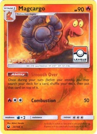 Magcargo - 24/168 (Pokemon League) [3rd Place] — League & Championship Cards