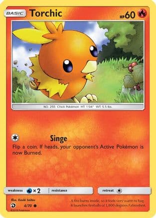 Torchic — Dragon Majesty Pokémon TCG card by Kouki Saitou