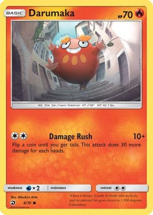 Darumaka — Dragon Majesty Pokémon TCG card by Mitsuhiro Arita