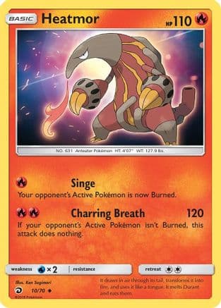 Heatmor — Dragon Majesty Pokémon TCG card by Ken Sugimori