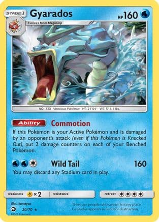 Gyarados — Dragon Majesty Pokémon TCG card by kawayoo