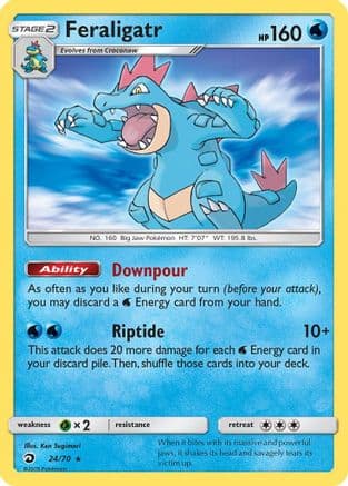 Feraligatr — Dragon Majesty Pokémon TCG card by Ken Sugimori