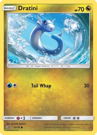 Dratini (35) — Dragon Majesty Pokémon TCG card by Anesaki Dynamic