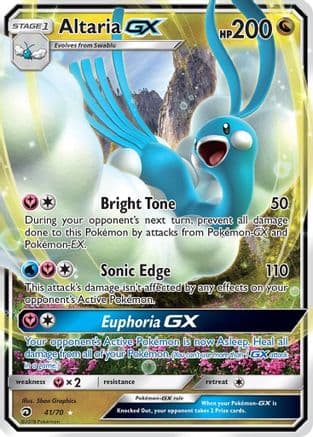 Altaria GX — Dragon Majesty Pokémon TCG card by 5ban Graphics