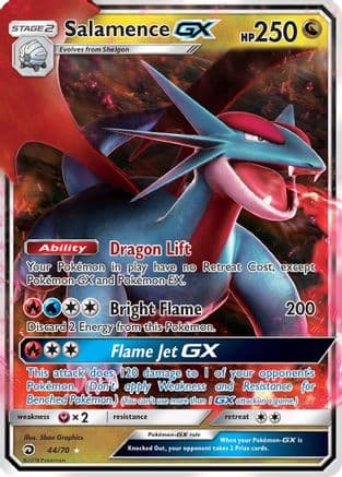 Salamence GX — Dragon Majesty Pokémon TCG card by Sban Graphics