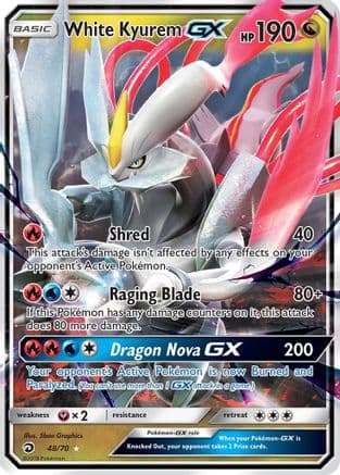 White Kyurem GX — Dragon Majesty Pokémon TCG card by Sban Graphics