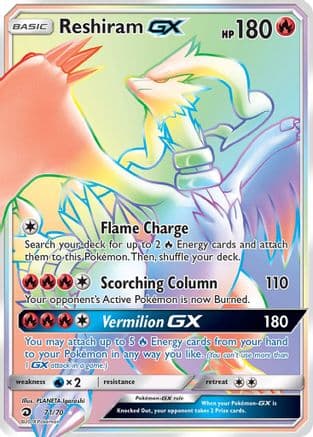 Reshiram GX (Secret) — Pokémon TCG card