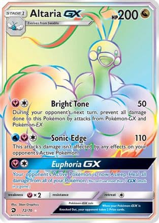 Altaria GX (Secret) — Dragon Majesty Pokémon TCG card by 5ban Graphics