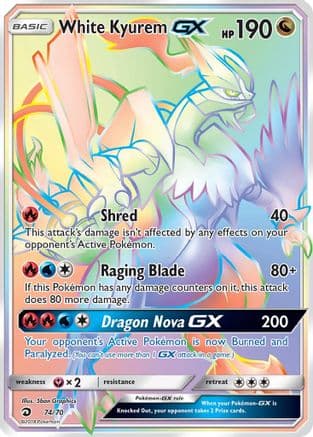 White Kyurem GX (Secret) — Pokémon TCG card