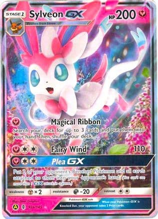 Sylveon GX - 92a/145 — Alternate Art Promos Pokémon TCG card by Satoshi Aoyama