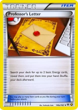 Professor's Letter - 146a/162 — Alternate Art Promos Pokémon TCG card by Yoshinobu Saito