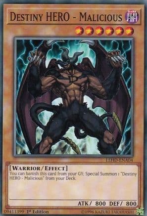 Destiny HERO - Malicious — Yu-Gi-Oh! card