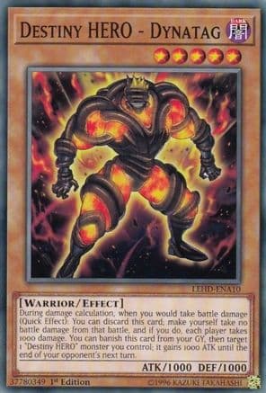 Destiny HERO - Dynatag — Legendary Hero Decks Yu-Gi-Oh! card by KAZUKI TAKAHASHI