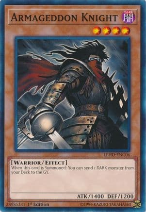 Armageddon Knight — Legendary Hero Decks Yu-Gi-Oh! card by KAZUKI TAKAHASHI