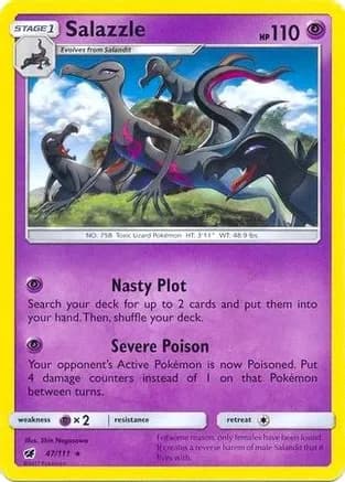 Salazzle - 47/111 (SM Crimson Invasion) — Deck Exclusives
