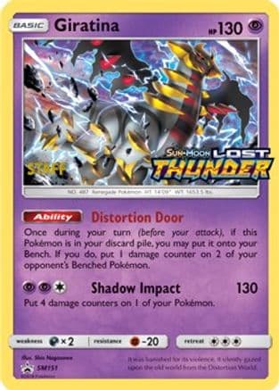 Giratina - SM151 (Prerelease) [Staff] — SM Promos Pokémon TCG card by Shin Nagamori