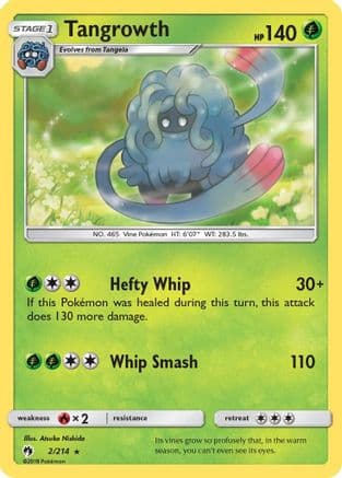 Tangrowth — SM - Lost Thunder Pokémon TCG card by LINNE