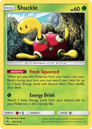 Shuckle — SM - Lost Thunder Pokémon TCG card by Masakazu Fukuda