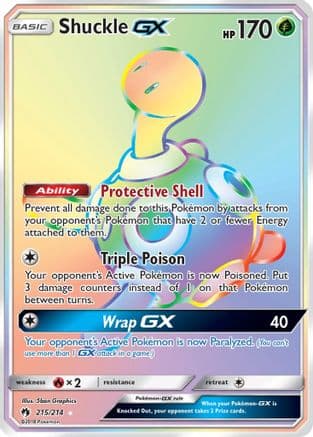 Shuckle GX (Secret) — Pokémon TCG card
