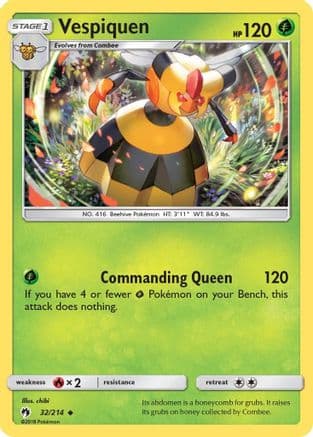 Vespiquen — SM - Lost Thunder Pokémon TCG card by chibi