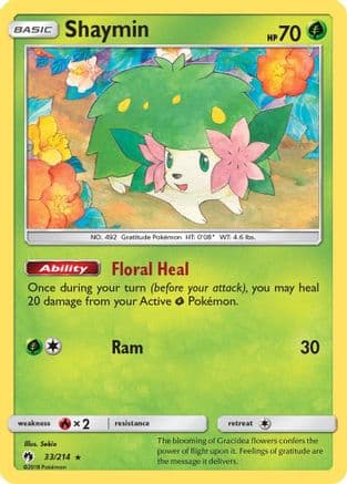 Shaymin — SM - Lost Thunder Pokémon TCG card by Sekio