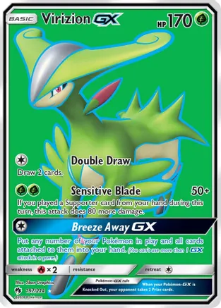 Virizion GX (Full Art) — SM - Lost Thunder