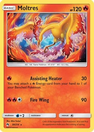 Moltres — SM - Lost Thunder Pokémon TCG card by Misa Tsutsui