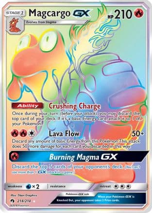 Magcargo GX (Secret) — SM - Lost Thunder Pokémon TCG card by 5ban Graphics