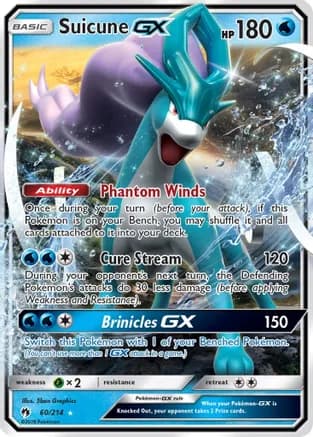 Suicune GX — SM - Lost Thunder