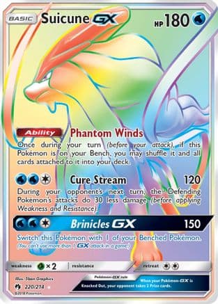 Suicune GX (Secret) — Pokémon TCG card