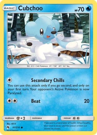 Cubchoo — SM - Lost Thunder Pokémon TCG card by 0313