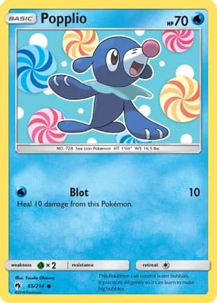 Popplio (65) — SM - Lost Thunder
