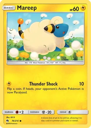 Mareep (76) — SM - Lost Thunder