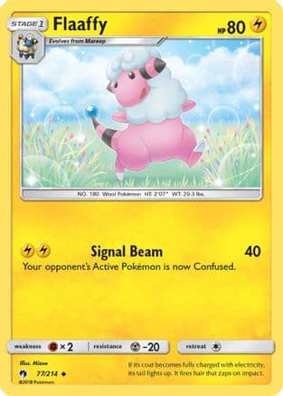 Flaaffy — SM - Lost Thunder Pokémon TCG card by Mitsuhiro Arita