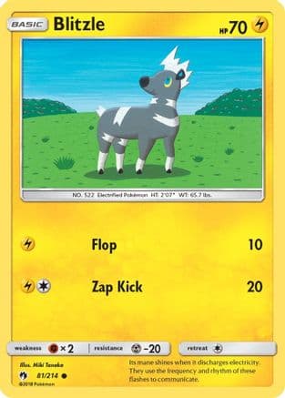 Blitzle — SM - Lost Thunder Pokémon TCG card by Miki Tanaka
