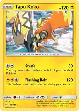 Tapu Koko — SM - Lost Thunder