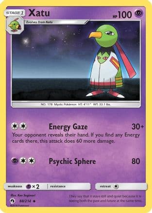 Xatu — SM - Lost Thunder Pokémon TCG card by Ken Sugimori