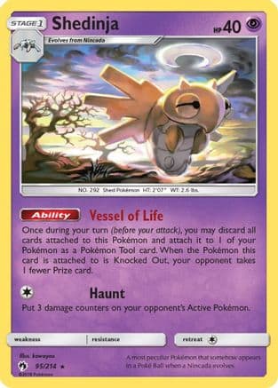 Shedinja — SM - Lost Thunder Pokémon TCG card by kawayoo