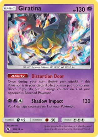 Giratina — SM - Lost Thunder Pokémon TCG card by Hasuno