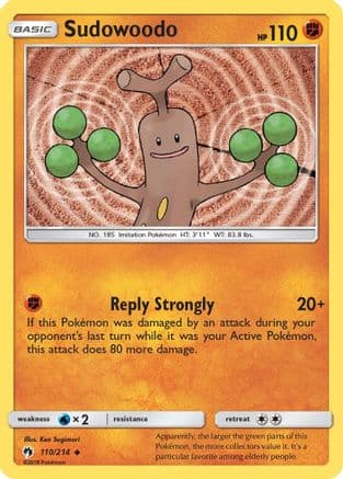 Sudowoodo — SM - Lost Thunder Pokémon TCG card by Ken Sugimori
