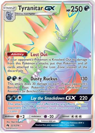 Tyranitar GX (Secret) — Pokémon TCG card